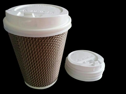 COFFEE TO GO HOT CUP WITH SIP LID, TWEED DESIGN